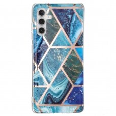 Samsung A54 5G Tracy nugarėlė Geometric Blue/Green marble