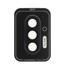 Samsung A56 5G / A36 5G apsauginis black OTAO galinės kameros stiklas