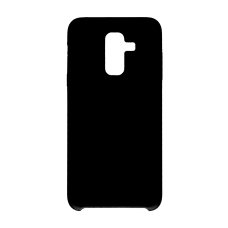 Samsung A6 PLUS 2018 juoda SILICONE nugarėlė