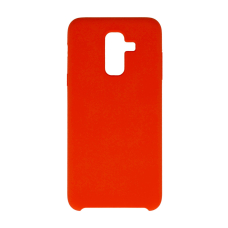 Samsung A6 PLUS 2018 raudona SILICONE nugarėlė