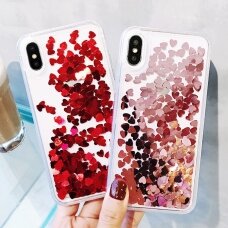 Samsung A6 PLUS 2018 raudona Water Heart nugarėlė