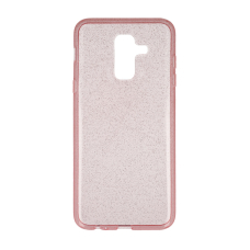 Samsung A6 PLUS 2018 rožinė Crystal Glitter nugarėlė