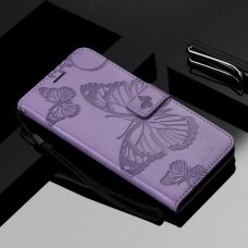 Samsung A71 violetinis Tracy K.FLEXI dėklas Butterflies