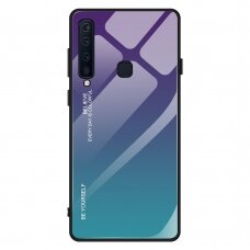 Samsung A9 2018 violetinė+mėlyna tracy GLASS nugarėlė