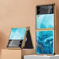 Samsung FLIP3 5G GKK GLASS nugarėlė Fluid Blue