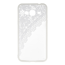 Samsung J3 2016 balta LACE CASE D2W nugarėlė