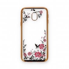Samsung J3 2017 aukso spalvos perfect FLOWERS nugarėlė