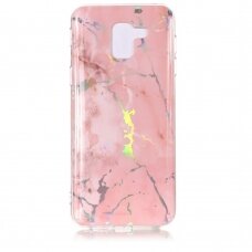 Samsung J6 2018 Tracy Pink Marble+ nugarėlė
