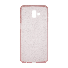 Samsung J6 PLUS 2018 rožinė Crystal Glitter nugarėlė