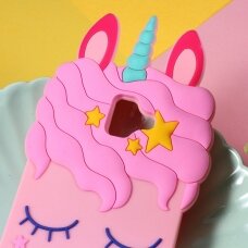 Samsung J6 PLUS šviesiai rožinė nugarėlė Cute Unicorn