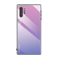 Samsung Note 10 PLUS rausva+alyvinė tracy GLASS nugarėlė