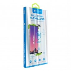 Samsung Note 20 apsauginis juodas 5D FLEXIBLE stiklas