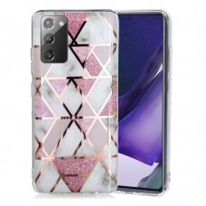 Samsung Note 20 Tracy nugarėlė Geometric rose marble