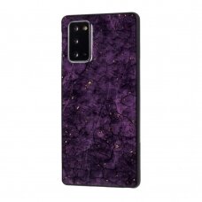 Samsung Note 20 ULTRA violetinė EPOXY MARBLE nugarėlė