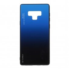Samsung Note 9 mėlyna+juoda tracy GLASS nugarėlė
