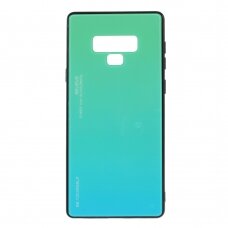 Samsung Note 9 žalia+melsva tracy GLASS nugarėlė