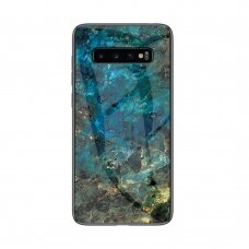 Samsung S10 5G marble glass nugarėlė Blue