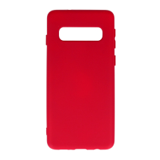 Samsung S10 raudona SILICONE LITE nugarėlė