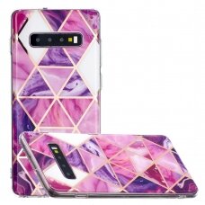 Samsung S10 Tracy nugarėlė Geometric marble purple