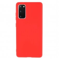 Samsung S20 FE raudona MAT+ nugarėlė