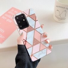 Samsung S20 PLUS Tracy nugarėlė Geometric rose marble