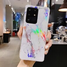 Samsung S20 PLUS Tracy White Marble+ nugarėlė