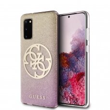 Samsung S20 rose gold GUESS nugarėlė GUHCS62PCUGLPGG