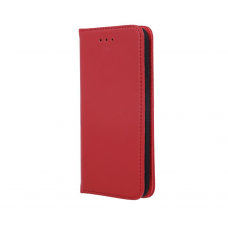 Samsung S21 FE raudonas odinis GENUINE dėklas
