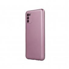 Samsung S21 FE rožinė METALLIC nugarėlė