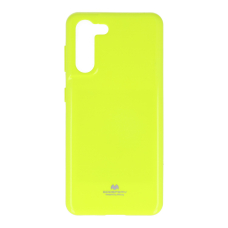 Samsung S21 geltona JELLY FL nugarėlė