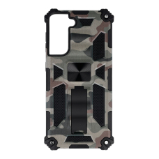 Samsung S21 green camouflage ARMOR METAL nugarėlė
