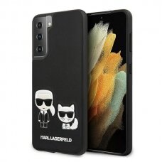 Samsung S21 PLUS juoda KARL LAGERFELD nugarėlė KLHCS21MPCUSKCBK