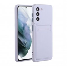 Samsung S21 PLUS Tracy violetinė nugarėlė SOLID WITH CARD SLOT