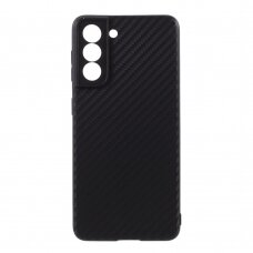 Samsung S21 Tracy juoda CARBON FIBER nugarėlė