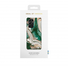 Samsung S21 ULTRA iDeal Of Sweden nugarėlė Golden Jade Marble
