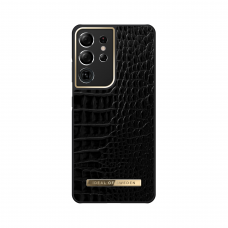 Samsung S21 ULTRA iDeal Of Sweden nugarėlė Neo Noir Croco