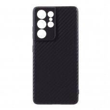 Samsung S21 ULTRA Tracy juoda CARBON FIBER nugarėlė