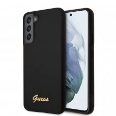 Samsung S22 PLUS juoda GUESS nugarėlė GUHCS22MLSLMGBK