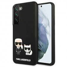 Samsung S22 PLUS juoda KARL LAGERFELD nugarėlė KLHCS22MSSKCK