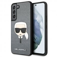 Samsung S22 PLUS sidabro sp. KARL LAGERFELD nugarėlė KLHCS22MSAKHSL