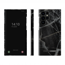 Samsung S22 ULTRA iDeal Of Sweden nugarėlė Black Thunder Marble