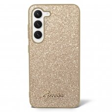 Samsung S23 gold Glitter Flakes GUESS nugarėlė