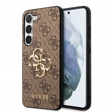 Samsung S23 PLUS brown Metal Logo GUESS nugarėlė