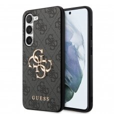 Samsung S23 PLUS grey Metal Logo GUESS nugarėlė