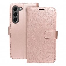 Samsung S23 PLUS MEZZO rausvas Mandala dėklas