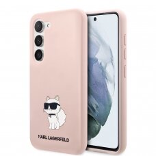 Samsung S23 PLUS pink NFT Liquid Silicone KARL LAGERFELD nugarėlė