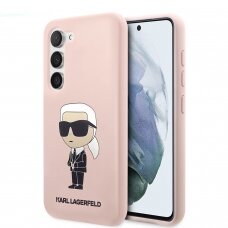 Samsung S23 PLUS pink NFT Liquid Silicone KARL LAGERFELD nugarėlė