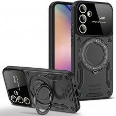 Samsung S24 FE black Magsafe KICKSTAND nugarėlė