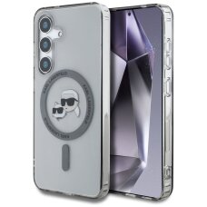 Samsung S25 black MagSafe IML KC Heads KARL LAGERFELD nugarėlė