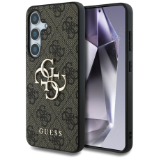 Samsung S25 brown Big 4G Logo Classic GUESS nugarėlė